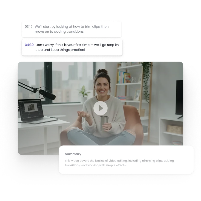 Transcribe video