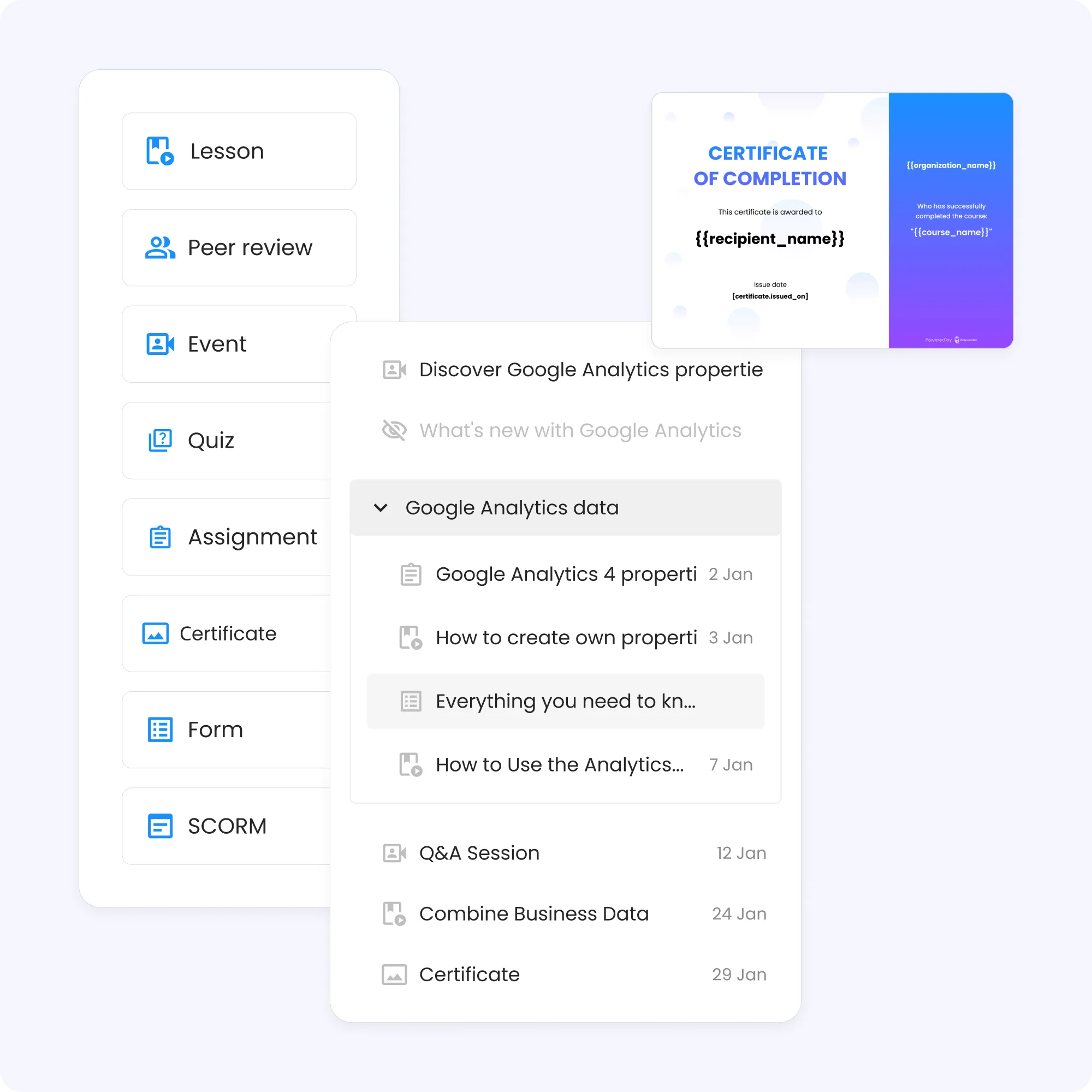 Advanced program builder