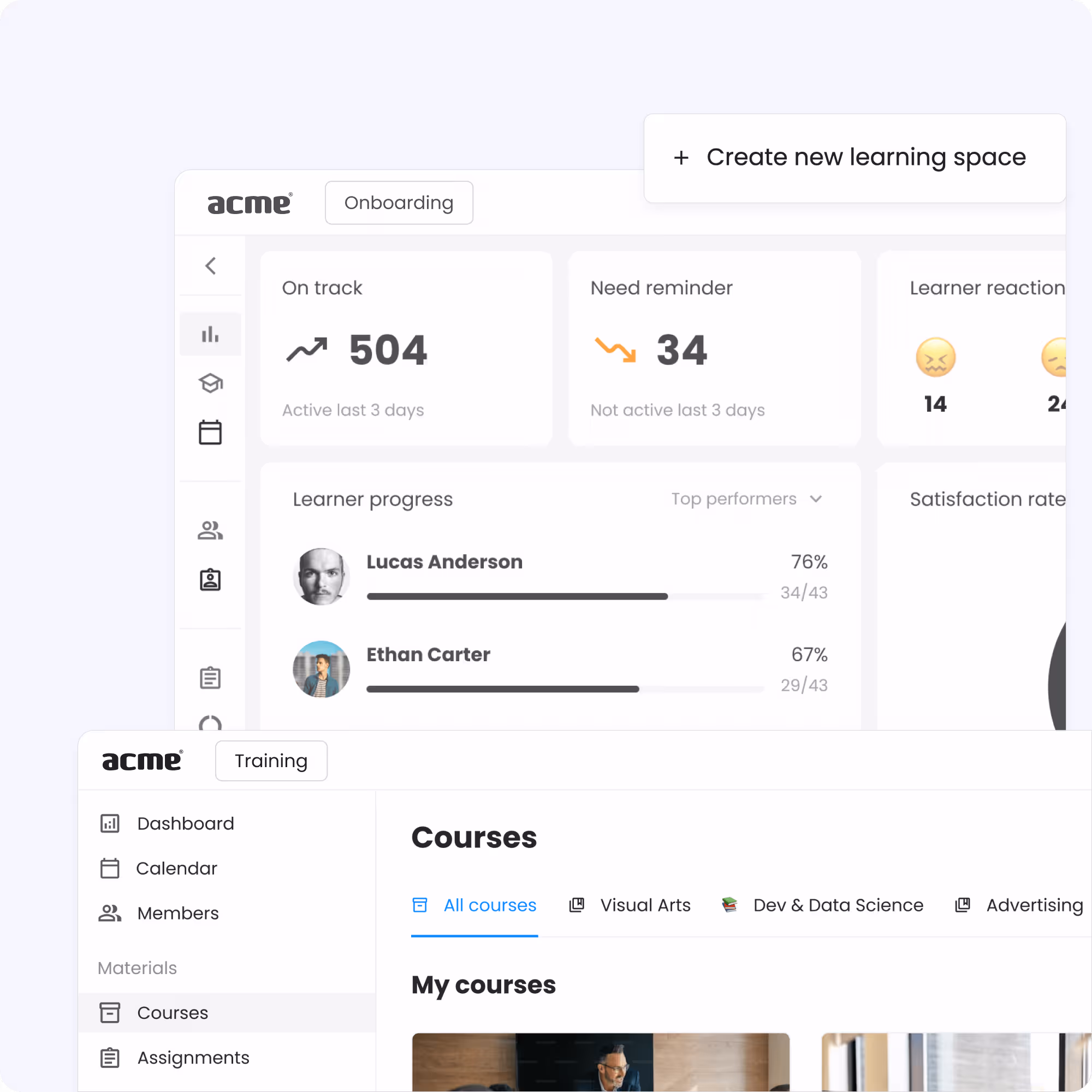 Fully separated client spaces