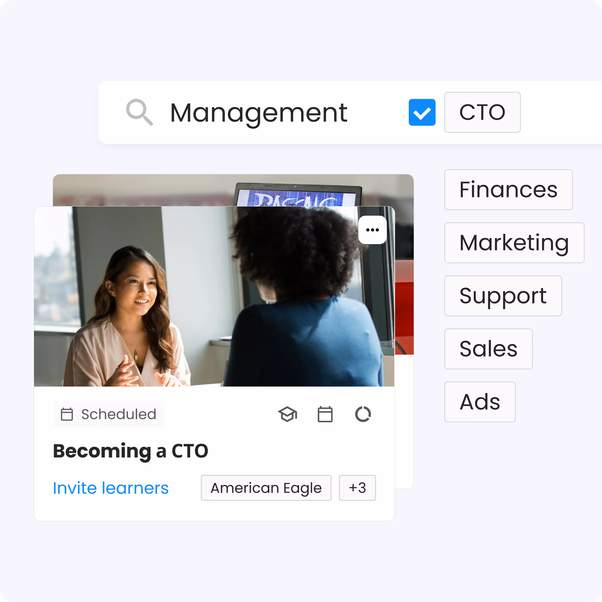 Scalable learner & client management