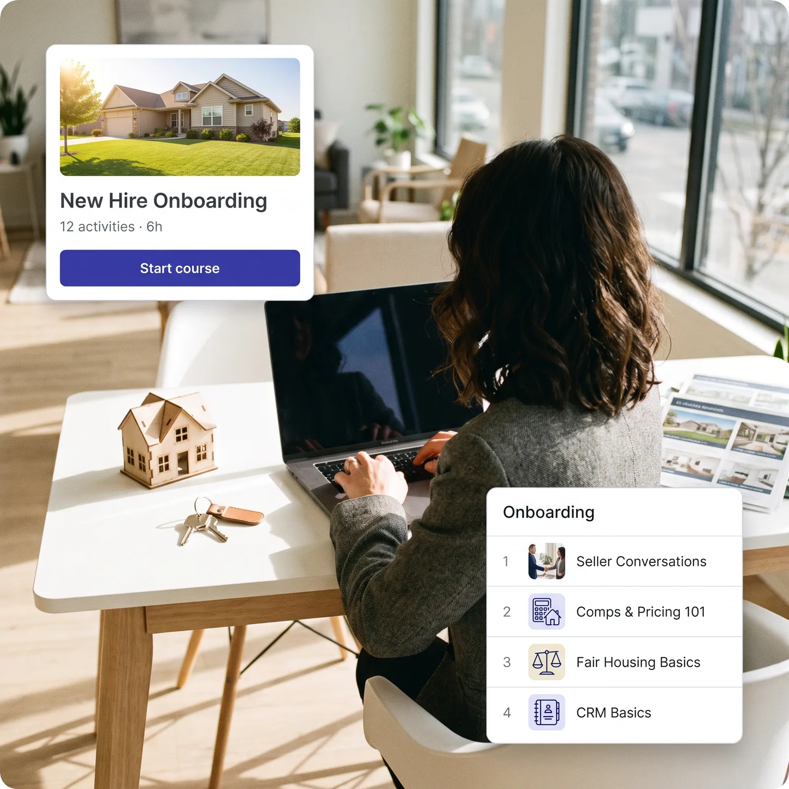 Real estate team training on the EducateMe platform