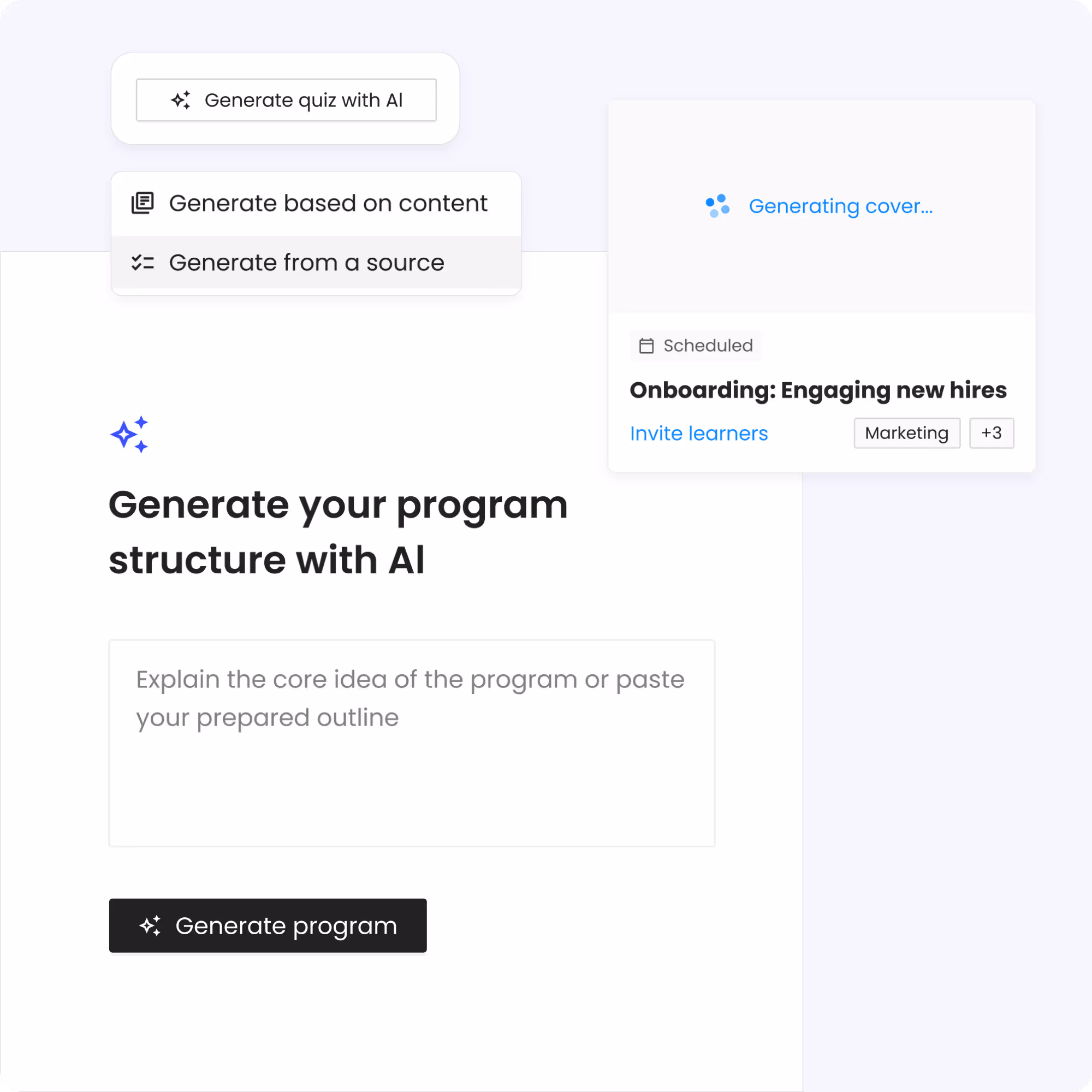 Generate materials with AI