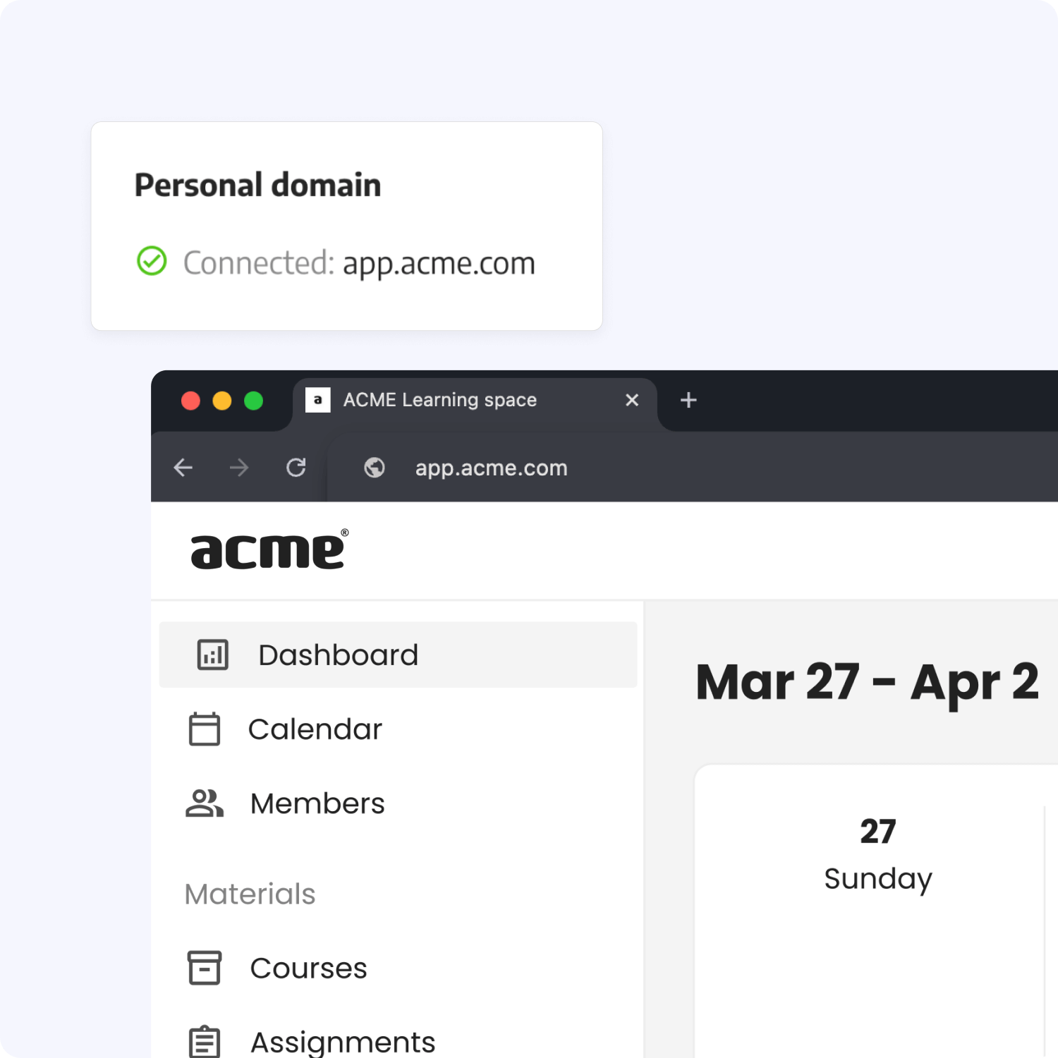 Integrate your domain to white-label LMS